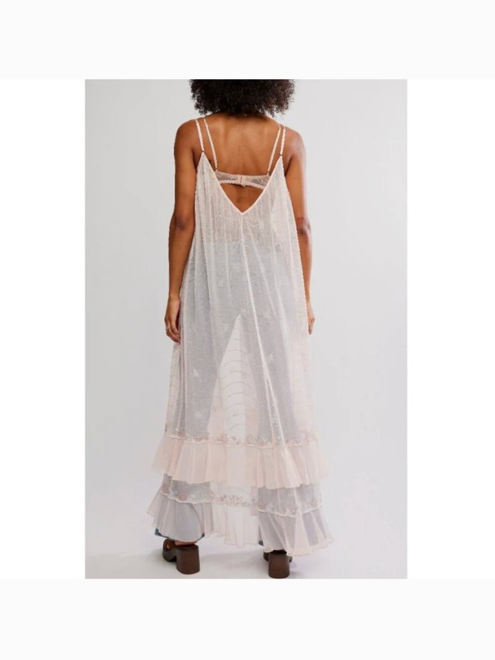 FREE PEOPLE NWT Star Of The Show Midi / Peach Dust - Picture 5 of 13
